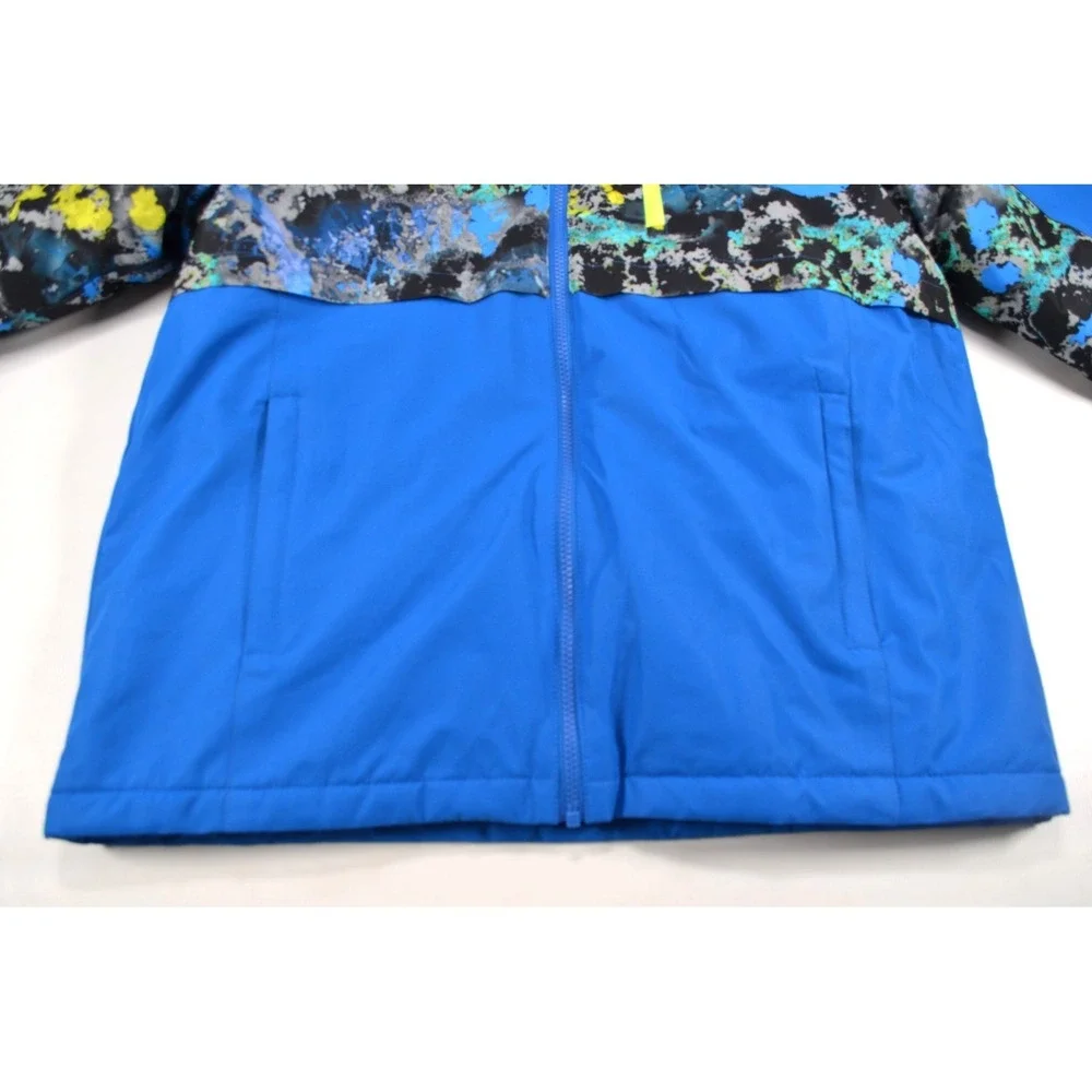 Swiss Tech Boys Reversible 3 in 1 Coat Blue & Multi Hooded Size XXL (18) Nwts‎